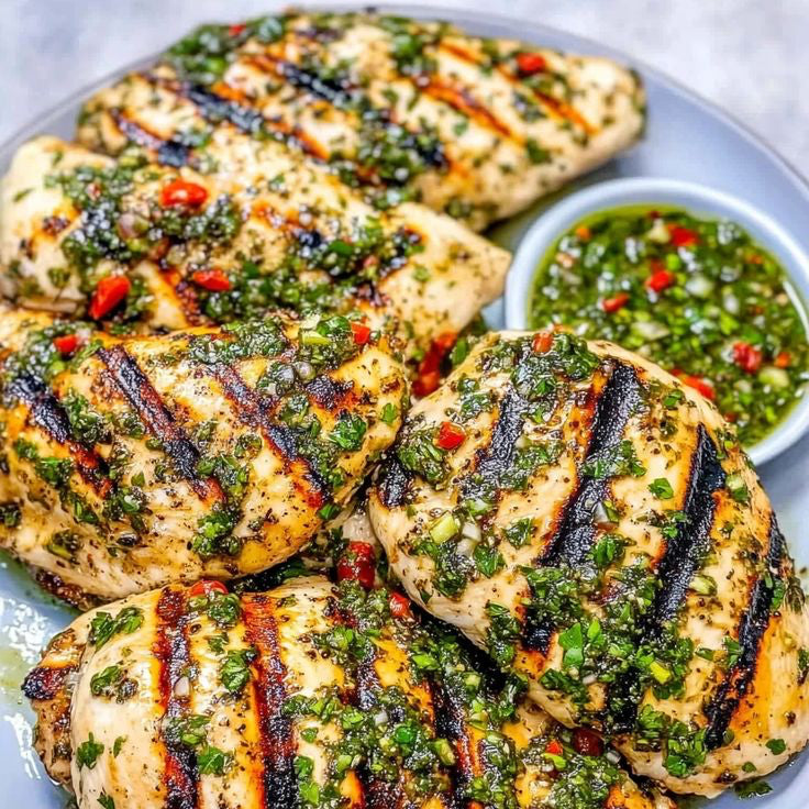 Baked Chimichurri Chicken Breast ( 1lb ) - Alimento