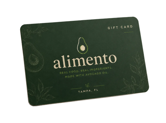 alimento gift card for food and meal preps 